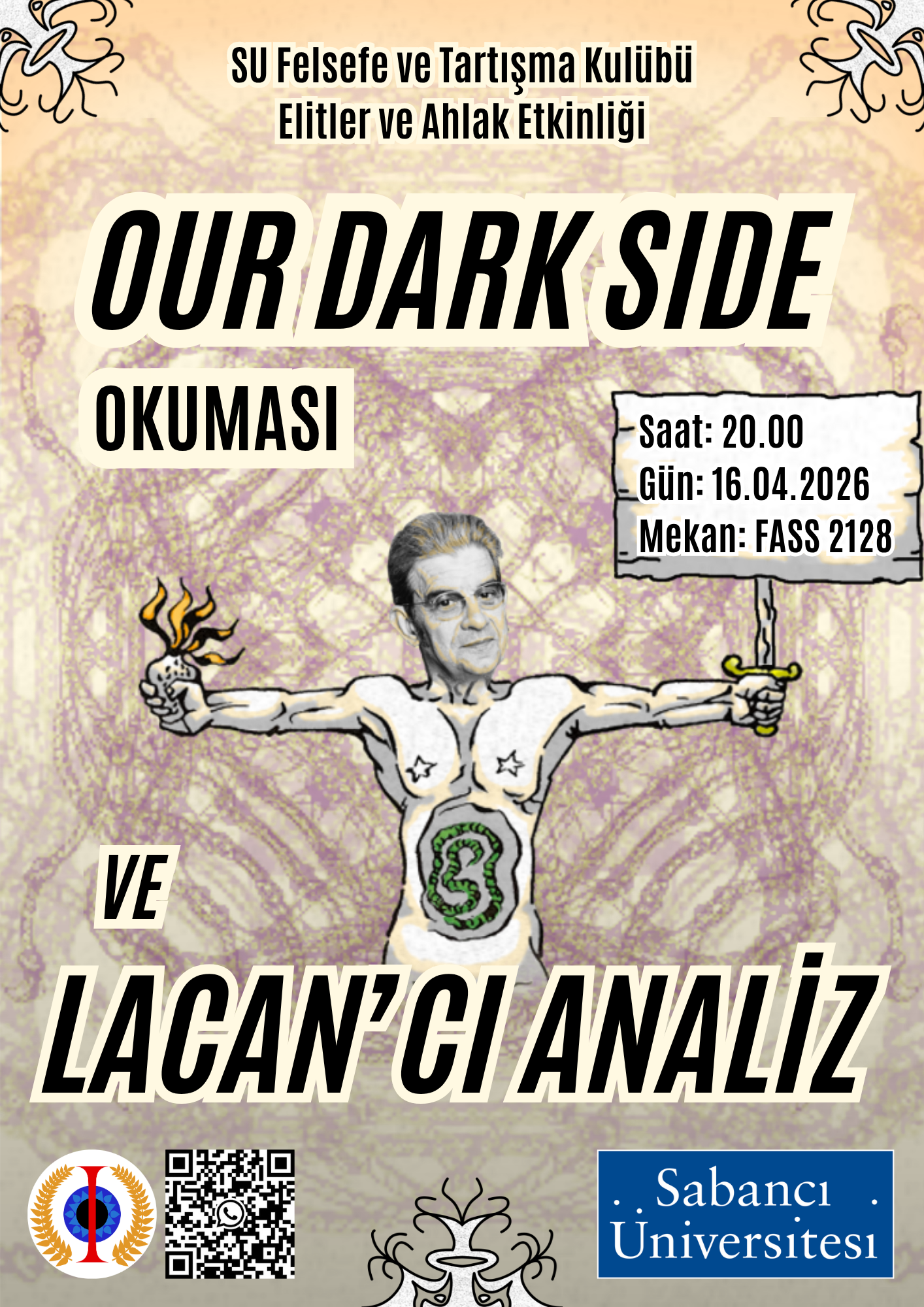 Poster for our Lacanian analyses event